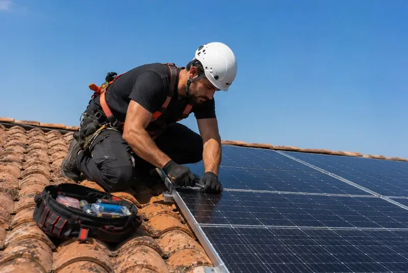 Maintenance et monitoring de panneaux solaires à l'Abergement-Clémenciat
