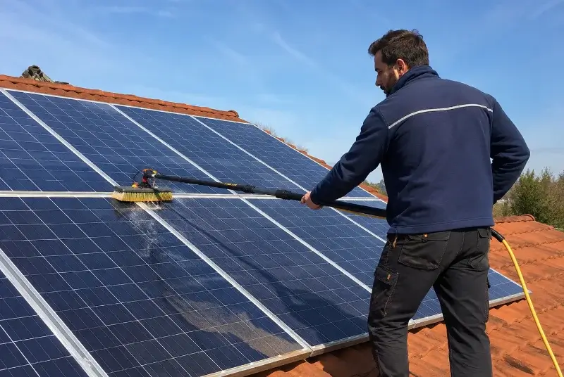 Nettoyage et entretien de panneaux solaires à l'Abergement-Clémenciat